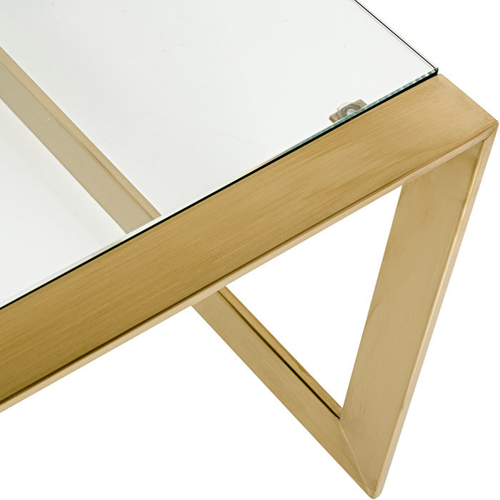 Glass Top Single Coffee Table