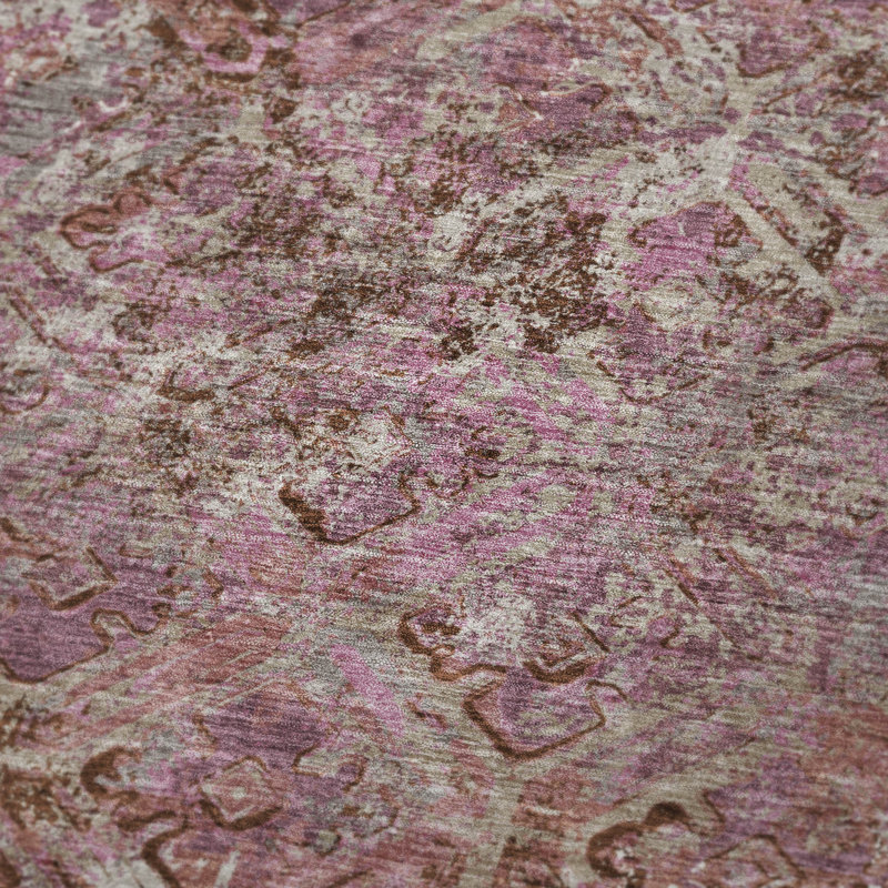 Jeté en laine Sherpa ASB768 Addison, Rose
