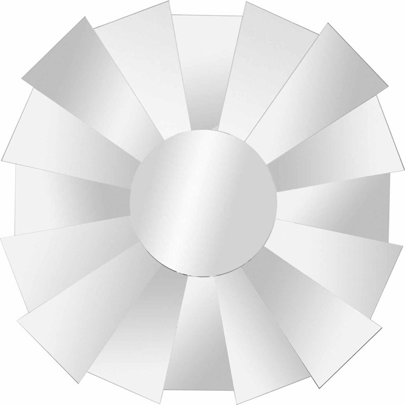 Sunburst 36'' Frameless Wall Mirror