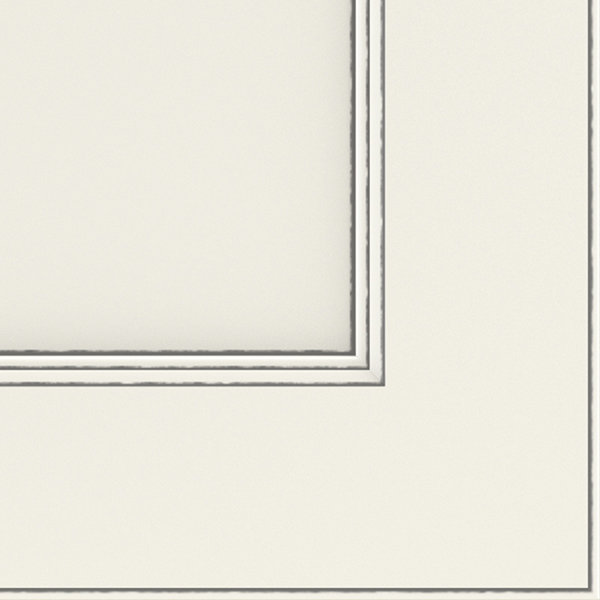 Dwelling Lanning Door Sample, Hardwood, Chalk w/Nickel Glaze