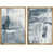 Toile avec cadre flottant brun