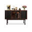 Buffet en bois massif noir