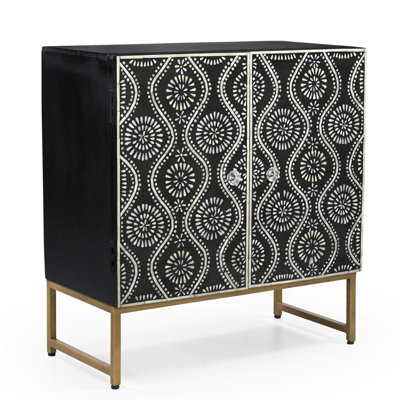 Kashen Bone Inlay Accent Cabinet
