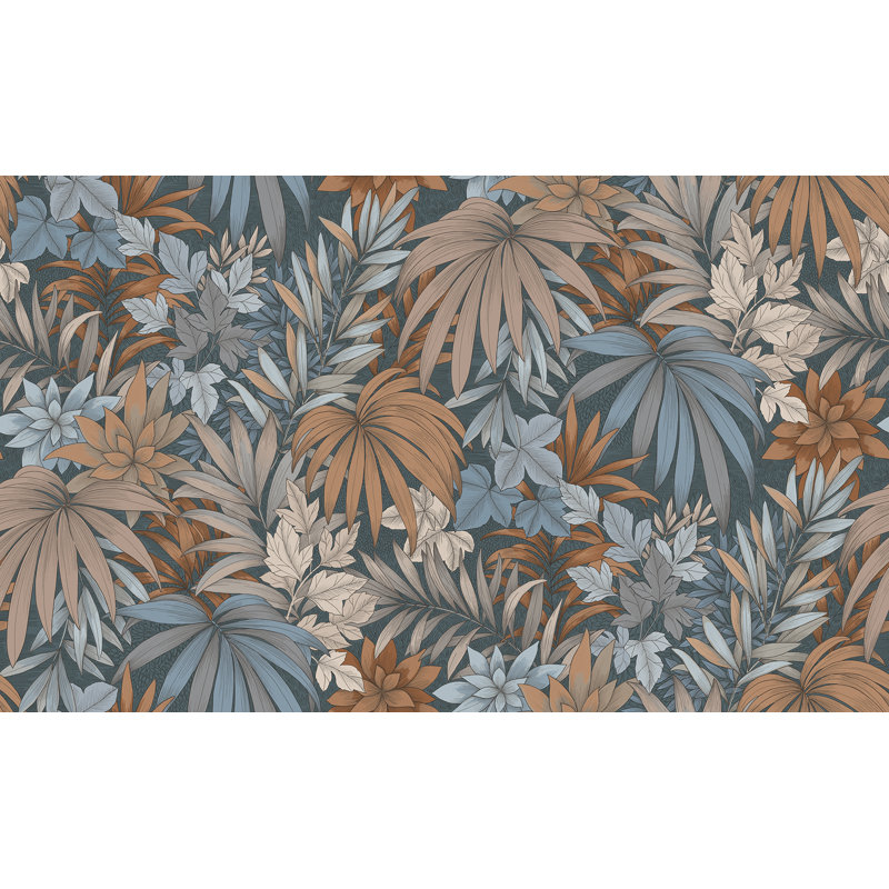 Papier peint bleu foncé Allure Jungle, Marine