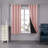 Bursaite 100 Percent Blackout Double Layers Lined Curtain Panel Pair-1142646899-1142647711