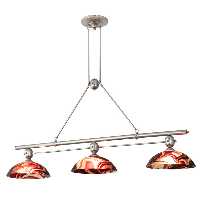 Metro Fusion 3 - Light Pendant, Cabernet Swirl