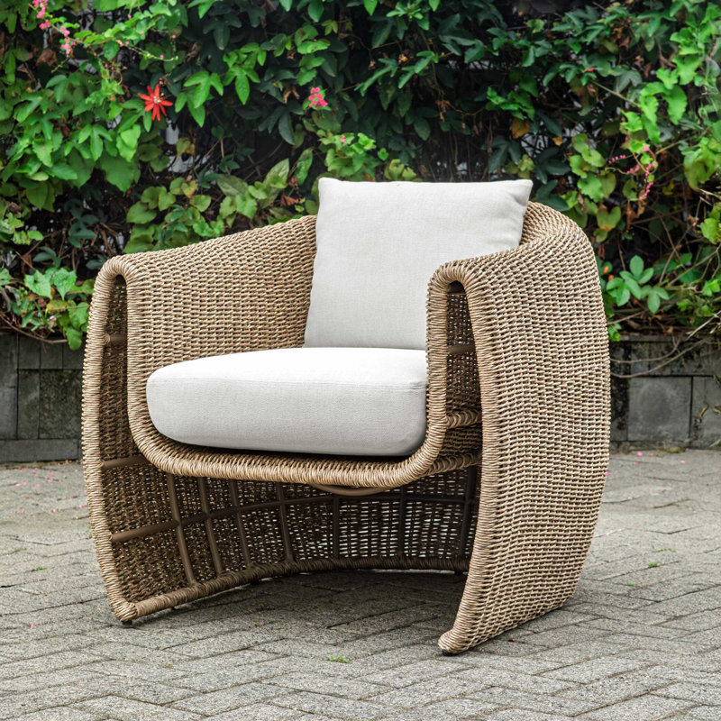 Uttermost Tropic Golden Flax Outdoor Lounge Chair