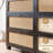 Retro Black Solid Wood Sideboard