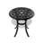 3-Piece Set Of Cast Aluminum Patio Furniture  With Black Frame And Brown Seat Cushions-141026834