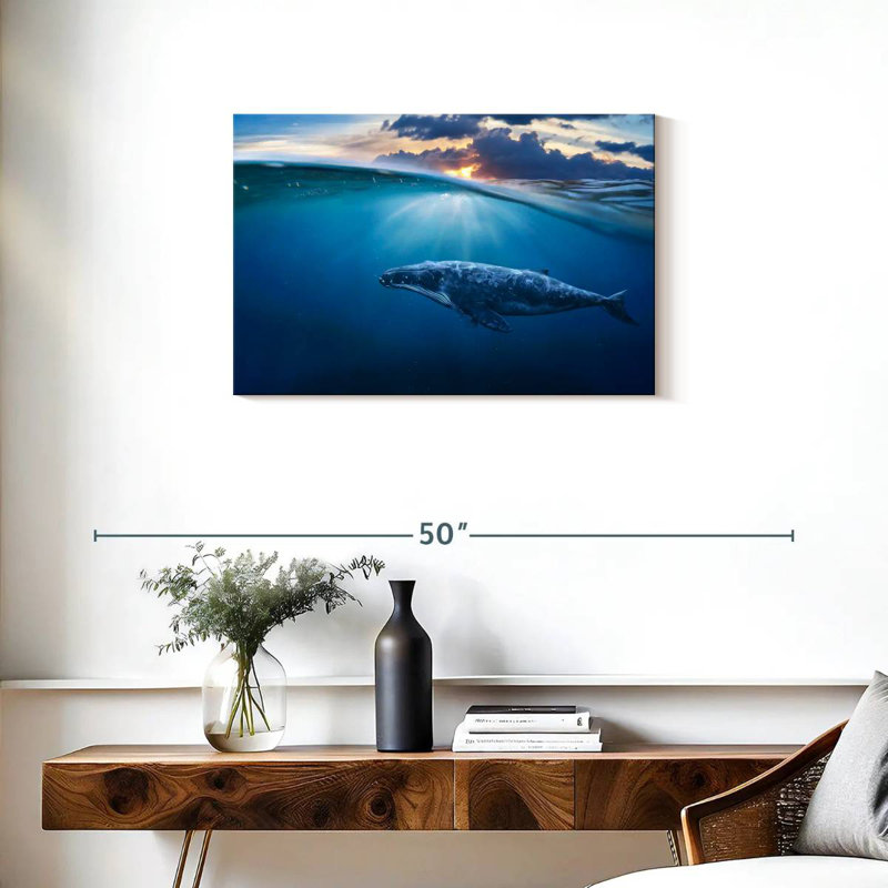 Aletra Whale Underwater, 20" H x 30" W
