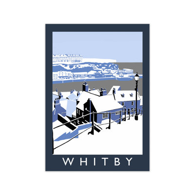 Whitby In Snow 1 Piece Wall Art