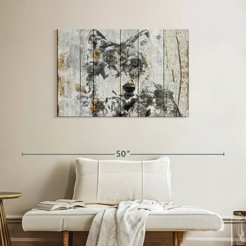 Regard de loup Brampt, H 26 po x l 39 po