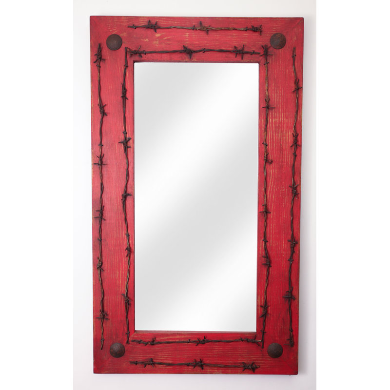 Miroir d'appoint Lefkowitz, Rouge