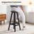 HDPE Outdoor Swivel Bar Stool & Round Table Set (3-Piece)-1990523002