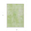 Tapis intérieur lavable abstrait vert et ivoire 9 pi x 12 pi