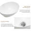 Lavabo de salle de bain 16 "x 13" x 5,5 "ovale en céramique