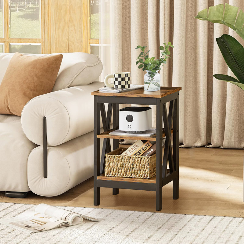 NS Bedside Table, Brown, Individual
