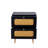 2-drawer Rattan Nightstand for Bedroom and Living Room, End Table, Side Table with 2 Hand Made Rattan Decorated Drawers