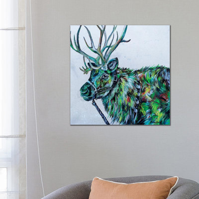 Blitzen 1 Piece Wall Art on Canvas