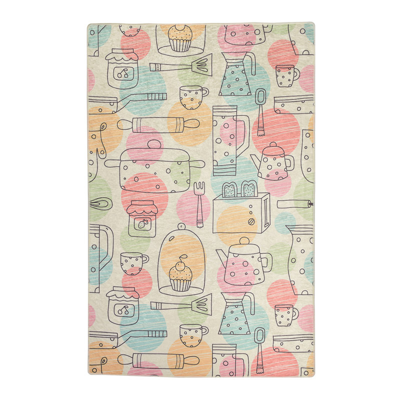Premium Area Rug, 100% Polyester, 31.5 x 47.2 inches | Antibacterial, Non-Slip Underside | 0.4 in Pile Height, Machine Washable at 86°F | Perfect for Living Room, Bedroom & Kids' Playroom, Soft & Durable Design