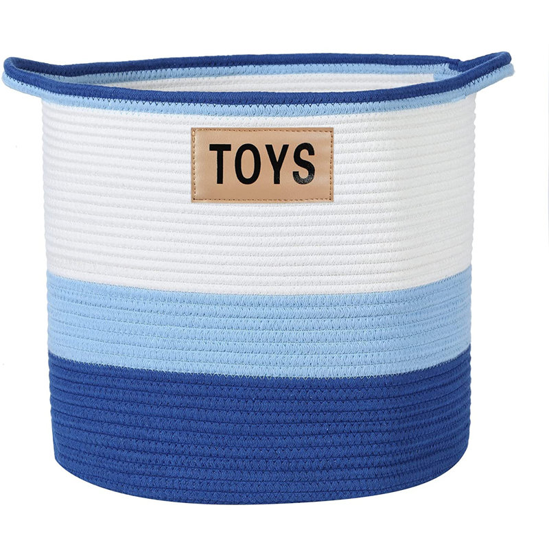 Panier en simili cuir 3 jouets