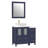 Ravenna 36" Freestanding Single Sink Bathroom Vanity with Engineered Marble Top and Matching Mirror-67116235