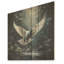 Vert et blanc Dove Take Off Harmony - colombe sur bois-2090562448