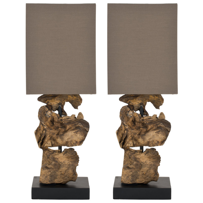 Solid Wood Lamp, Naturel, marron