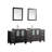  Framed 84" Double Bathroom Vanity Set-27042756