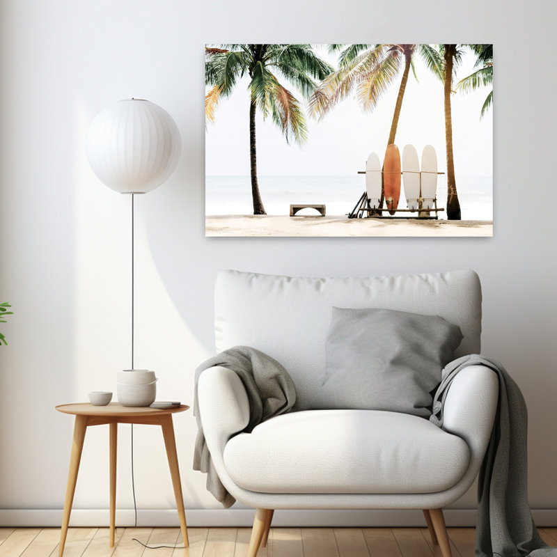 Hawaii Surfing 2, art mural contemporain, H 24 po x l 36 po