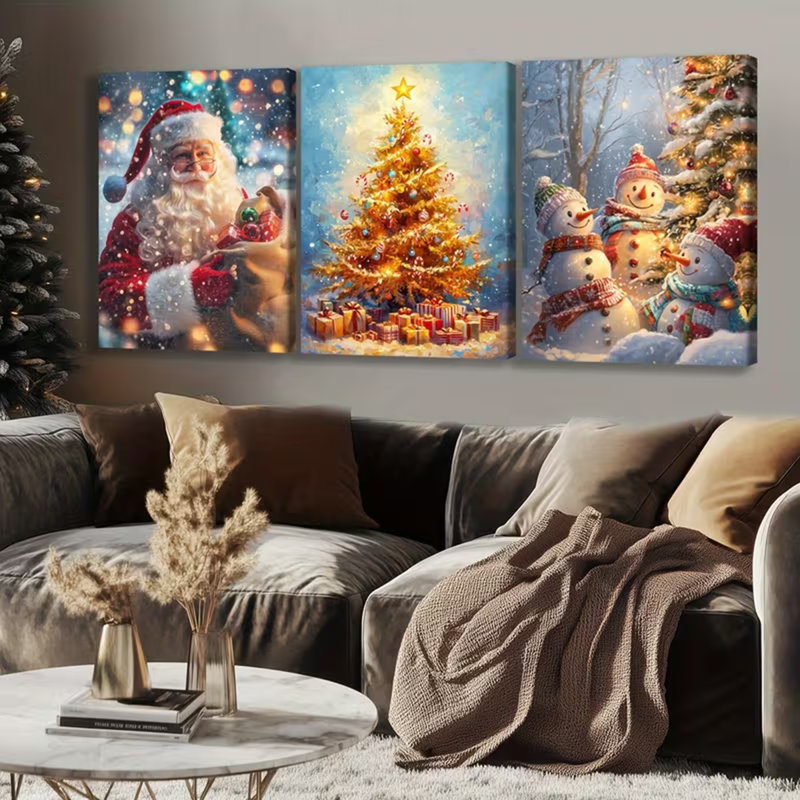 3 Piece Wrapped Canvas Wall Art