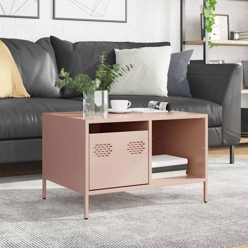 Withernsea Coffee Table with Storage, Pink