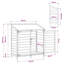 Vidaxl Garden Shed Engineered Wood Outdoor Storage For Tools Supplies Wooden-129097132