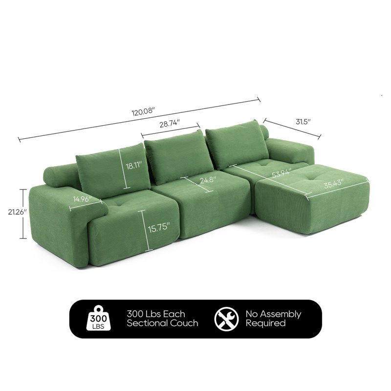 Modular Couch, Vert