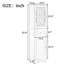 Board Bathroom Cabinet Tall - White With Drawer, Doors And Simple Assembly Adjustable Shelf, Drawer &-597091160