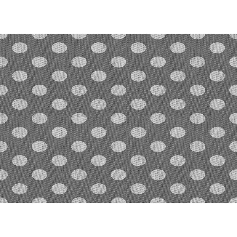 Tapis gris tissé à la machine, Rectangle 6 pi x 9 pi