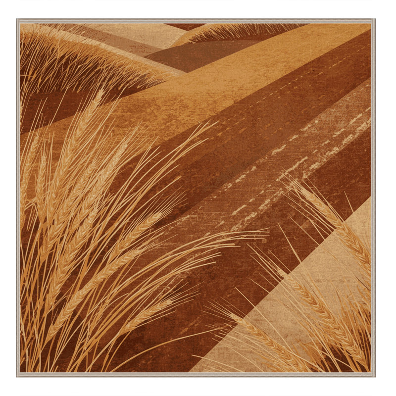 Tapis brun rustique lavable à la machine Ortencia Savanna, 8 pieds carrés