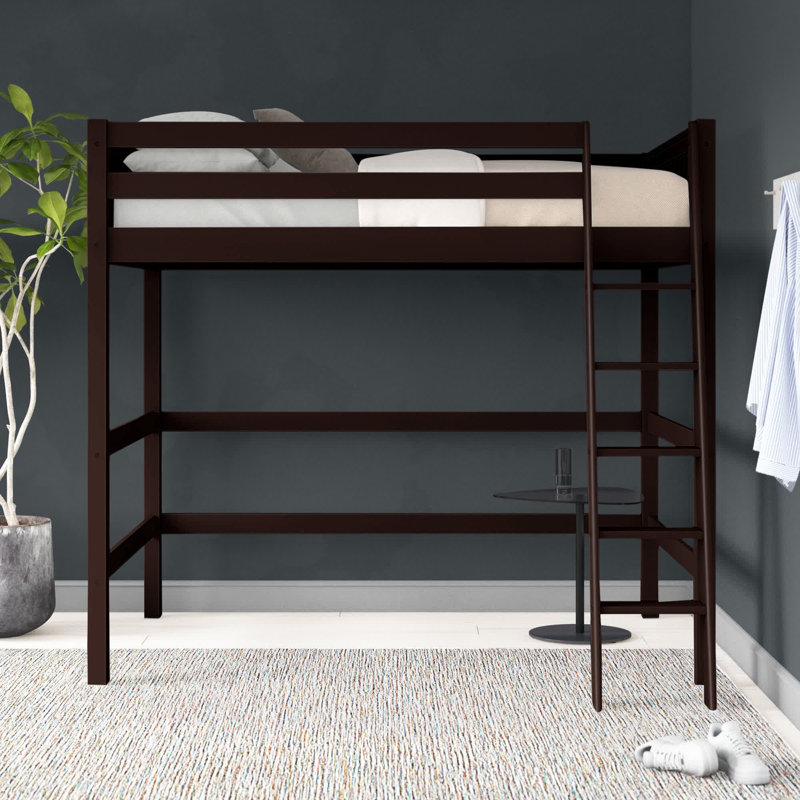 Snari Loft Bed, Cappuccino, Full