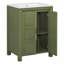 Petit meuble-lavabo de style vintage 24 po avec lavabo en céramique
