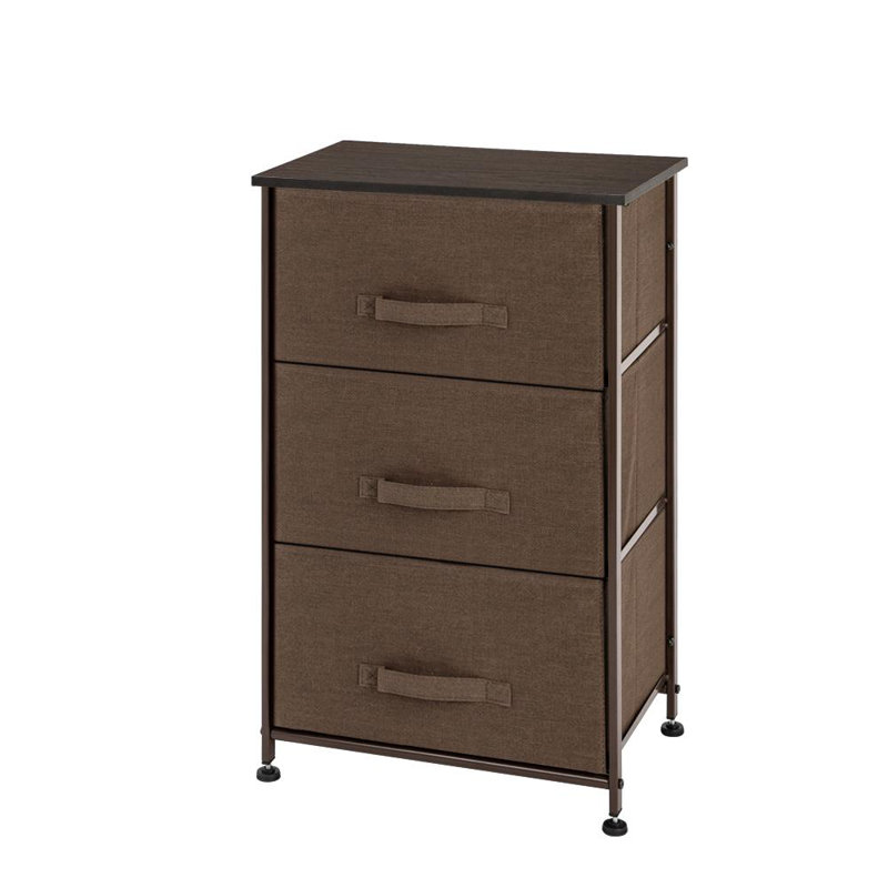17.71'' W 3 - Drawer Dresser, Brown