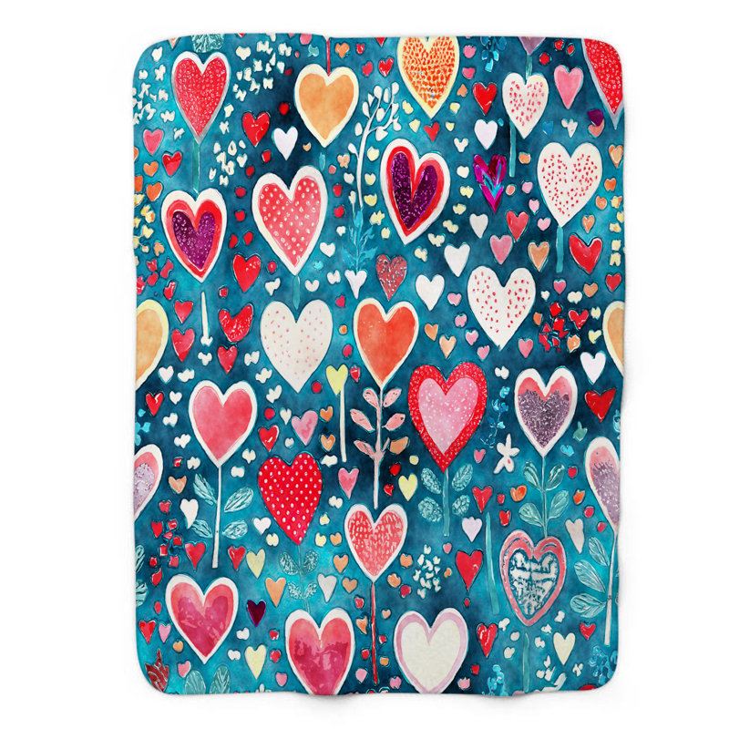 Jeté Festive Heartburst, L 50 po x L 60 po