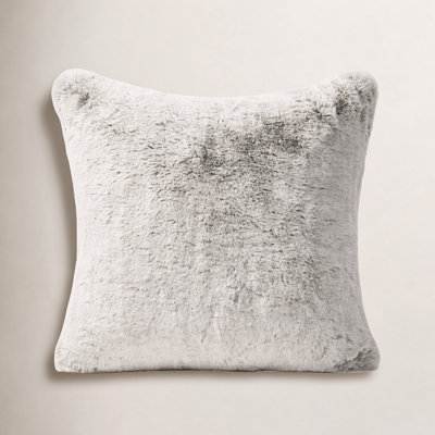 Luxury Soft Faux Chinchilla Fur Throw Pillow Cover 1 Pack, 20”x20”