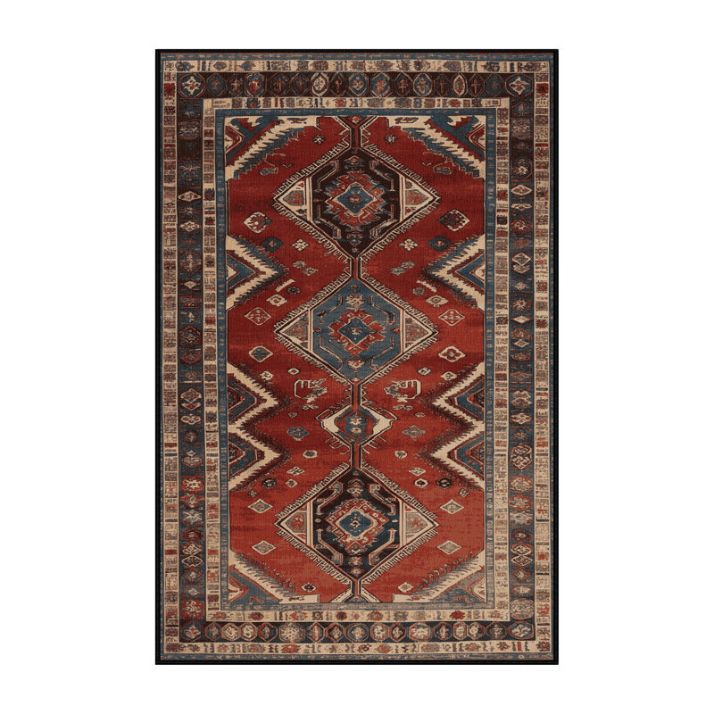Tapis turc noir lavable à la machine, Rectangulaire 2 pi x 3 pi