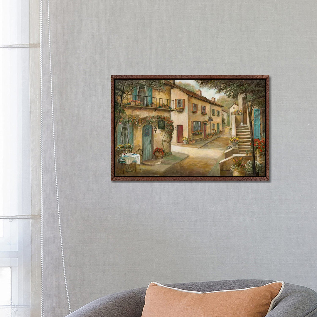 Village Charm & Serenity von Ruane Manning - Galerie-verpackte Leinwand Giclée