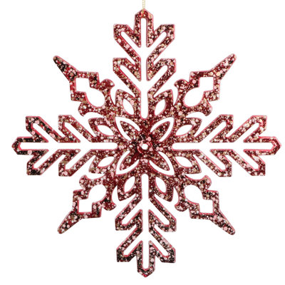 Ornement en forme de flocon de neige brillant Mertztown