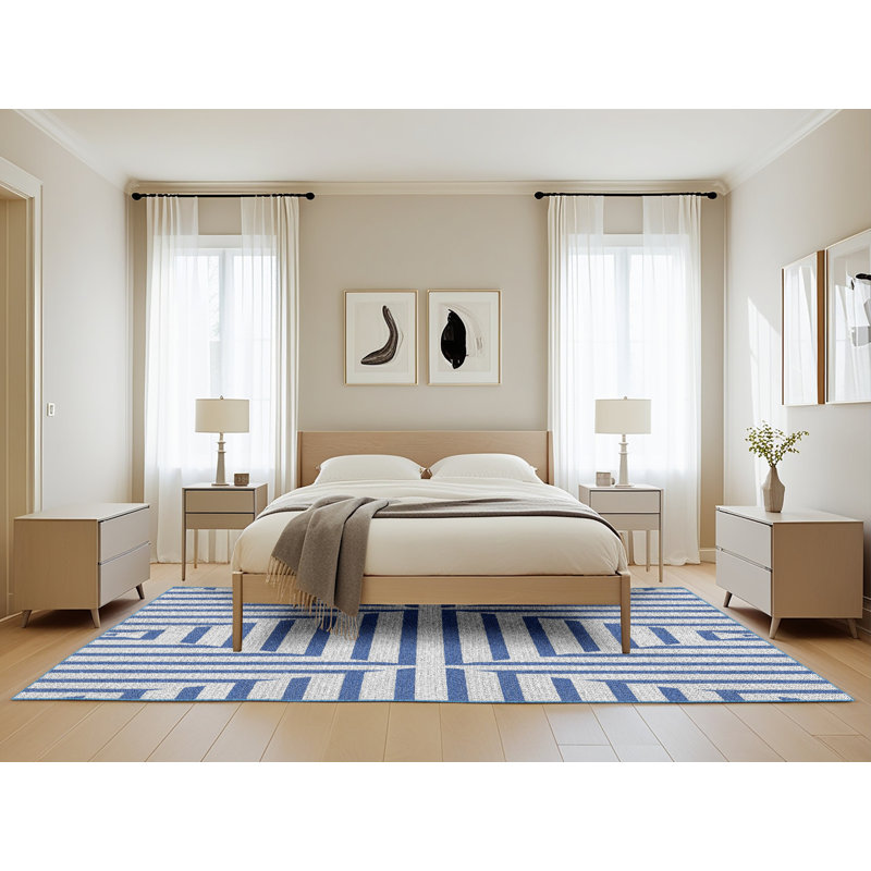 Klahn Geometric Indoor Rug, Rectangle 5' x 8'