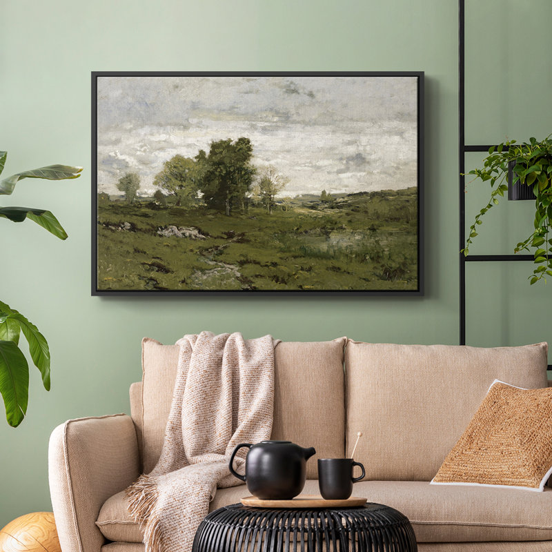 «Vintage Landscape-DCLXIV» sur toile, Noir, H 27 po x l 41 po