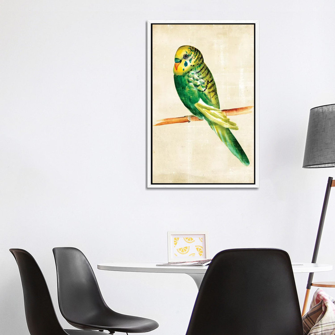 Fanciful Birds III von Chariklia Zarris - Galerie-umwickelte Leinwand Giclée