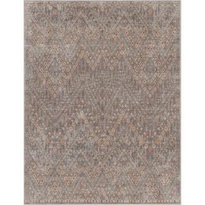 Tapis à chevrons gris Ervin Anya