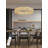 Wakeisha 24inch LED Ring Pendant Light Adjustable Dimmable Crystal Chandelier-721522190